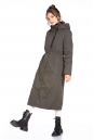 Женское пальто из текстиля с капюшоном 8022577