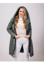 Женское пальто из текстиля с капюшоном 8023448-9