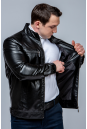 Мужская кожаная куртка из эко-кожи с воротником 8023665-11